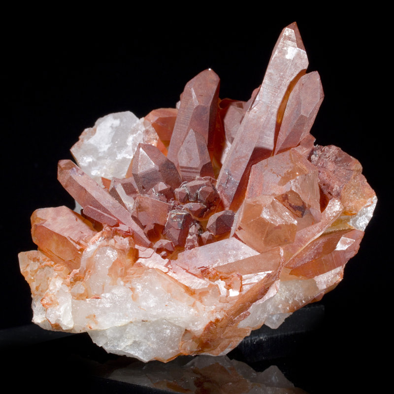 Hématite (ferrugineux) Quartz - Tinejdad, province d'Errachidia, région du Drâa-Tafilalet, Maroc