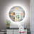 Adorna  Round Frameless Backlit Mirror, LED Bathroom Mirror with Dimmable Brightness, Anti-fog Function, 50000h Lifetime, Shatterproof Film-88783307