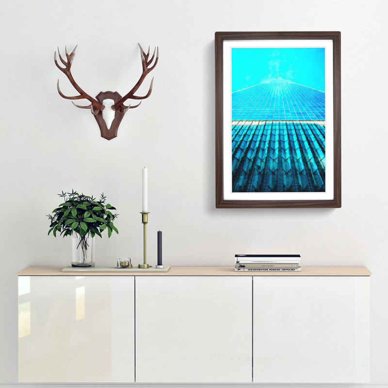Ground Zero in New York City - Picture Frame Painting Print, Walnut Framed, 87cm H x 62cm W x 2cm D