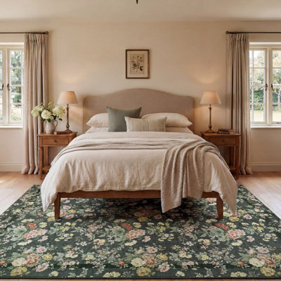 Laura Ashley Serene Dream Imagine Printed Chenille Rugs