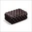 Repose-pieds modulaire rembourré en similicuir avec capitonnage à boutons fait à la main, combinaison multiple pour le salon, brun foncé