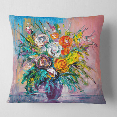 Floral Throw Pillow