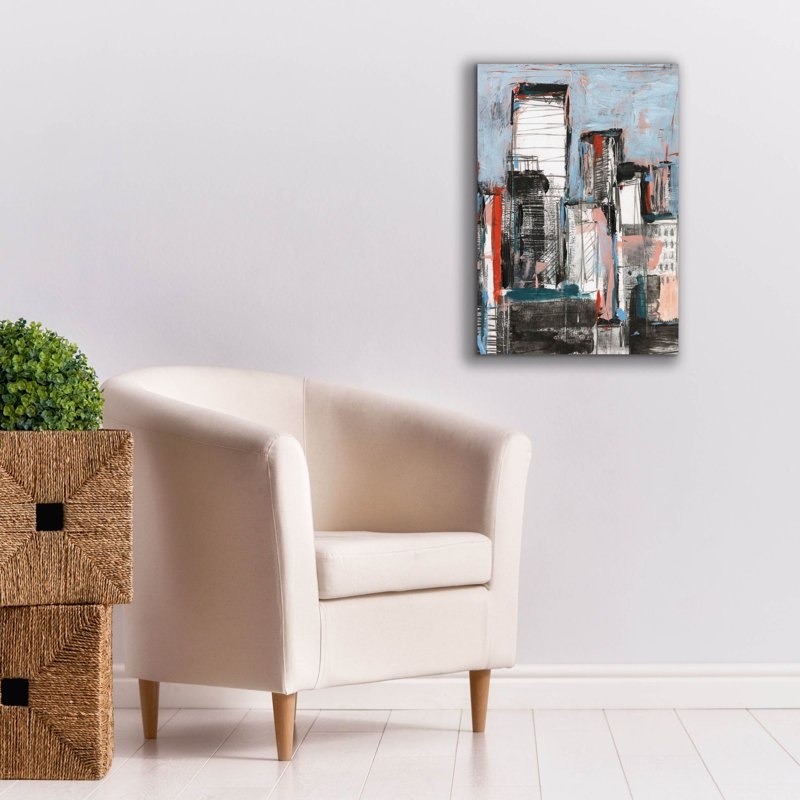 «Bustle 2» par Ethan Harper, art mural sur toile, H 26 po x l 18 po x P 0,75 po