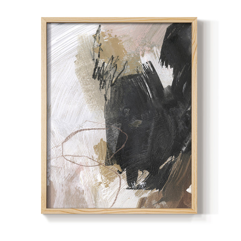 «Neutre non blanchi», reproduction encadrée en bois massif III, H 11 po x l 9 po