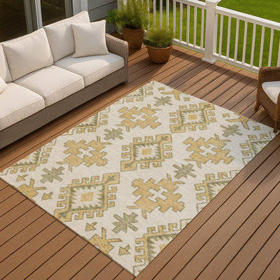 Tapis tribal intérieur / extérieur lavable à la machine