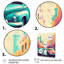 «Orange and Green Retro Roadsters», reproduction sur toile encadrée-1975946972-1975946975