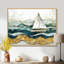 Voilier doré sur l'océan Emerald II - impression sur toile-1466546623-1505807035-1466546620