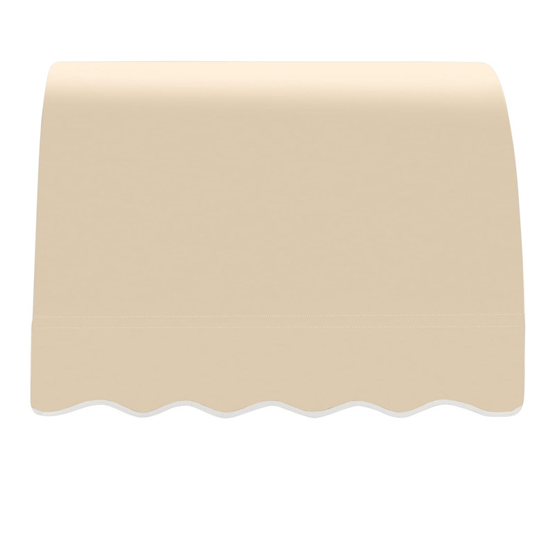 Awntech Savannah Acrylic Fabric Fixed Awning, Tan, 44" H x 40.5" W x 36" D