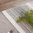 Fringed Stripe Table Runner – Black – Everyday Tabletop Decor