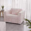 Canapé simple modulaire 44,9 po - très confortable, élégant et fonctionnel pour la chambre à coucher et le salon, rose clair