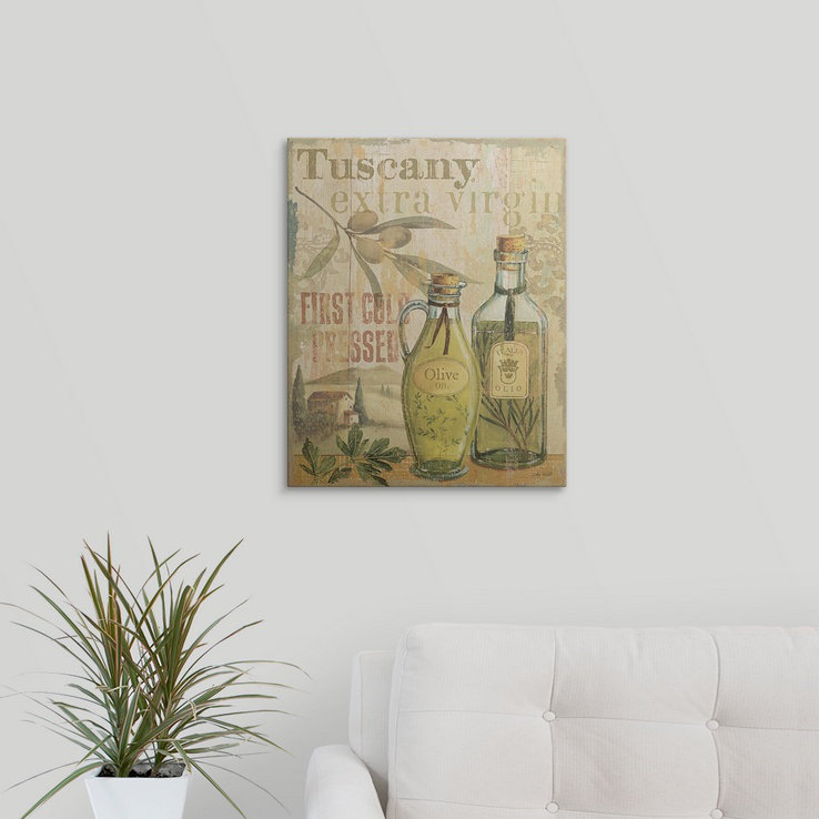 « ii » par lisa audit Olio di Oliva, H 20 po x l 16 po x P 1,5 po, Toile