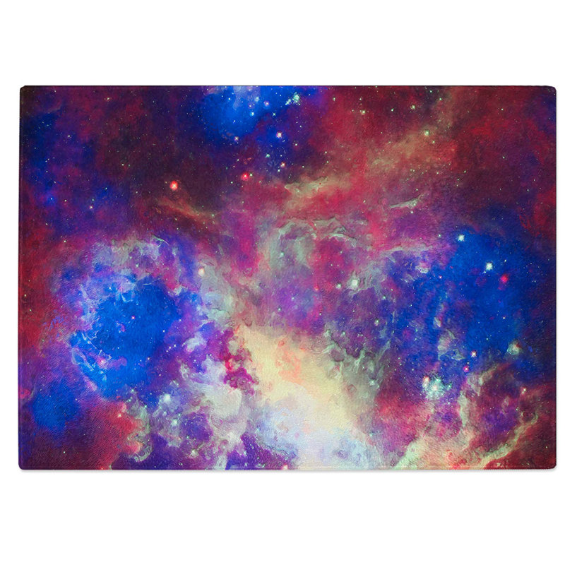 Tempered Glass Universe in Abstract Vol.11 Chopping Board, 39 cm W x 28.5 cm L