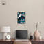 Art mural bleu sarcelle Tectonic III -598236991-598236980
