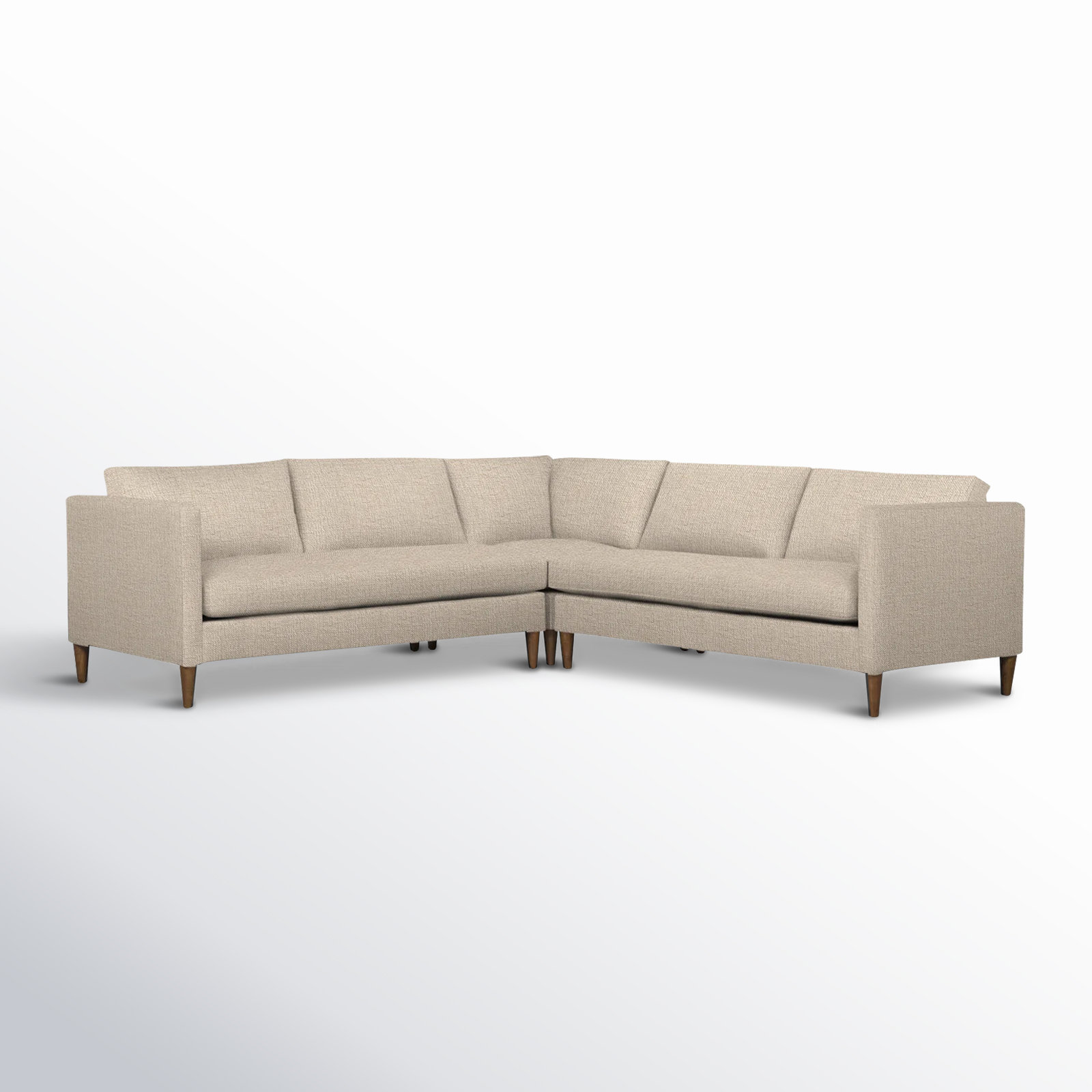 Clifford Sectional, Nomad Eggshell Crypton® Chenille