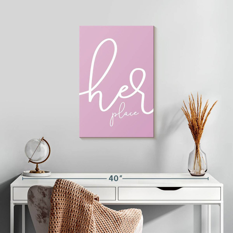 Kema Her Place - rose, H 24 po x l 16 po