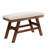 TOPMAX 6-Piece Wood Counter Height Dining Table Set With Storage Shelf, Kitchen Table Set With Bench And 4 Chairs,Rustic Style,Beige Cushion-1166189894