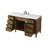 Rivers 60'' Single Bathroom Vanity with Carrara Marble Top-73360023