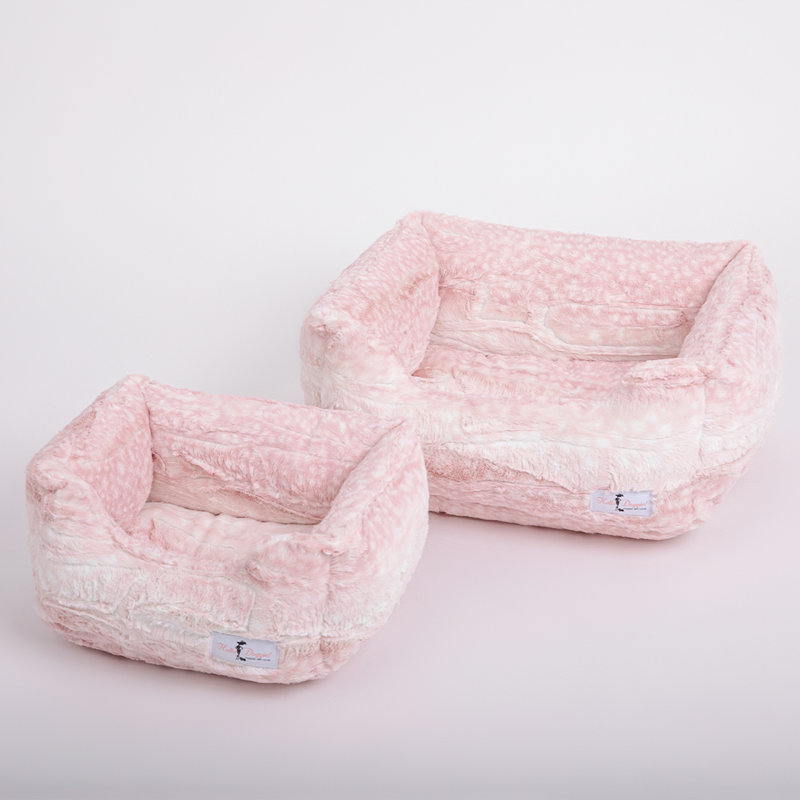 Animal Print Polyester Pet Bed, Extra Small (10" W x 7" D x 5" H)