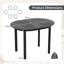 Oval Solid Wood Base Dining Table