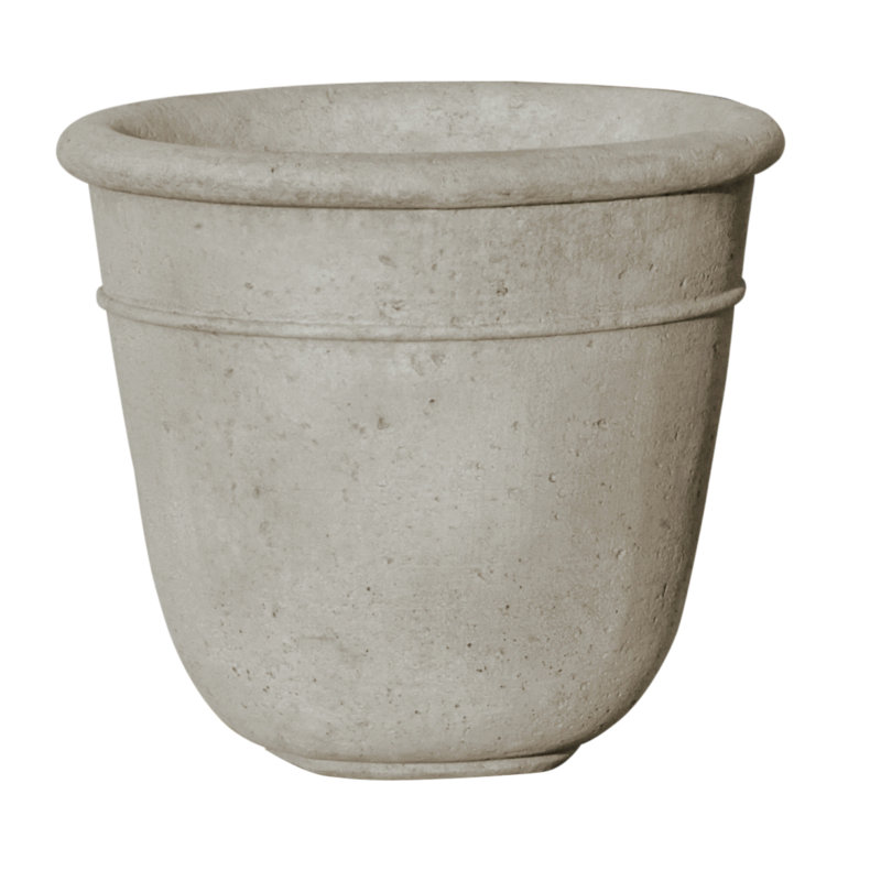 Pot à fleurs en pierre Carema, Naturel, H 13,75 po x l 16 po x P 16 po