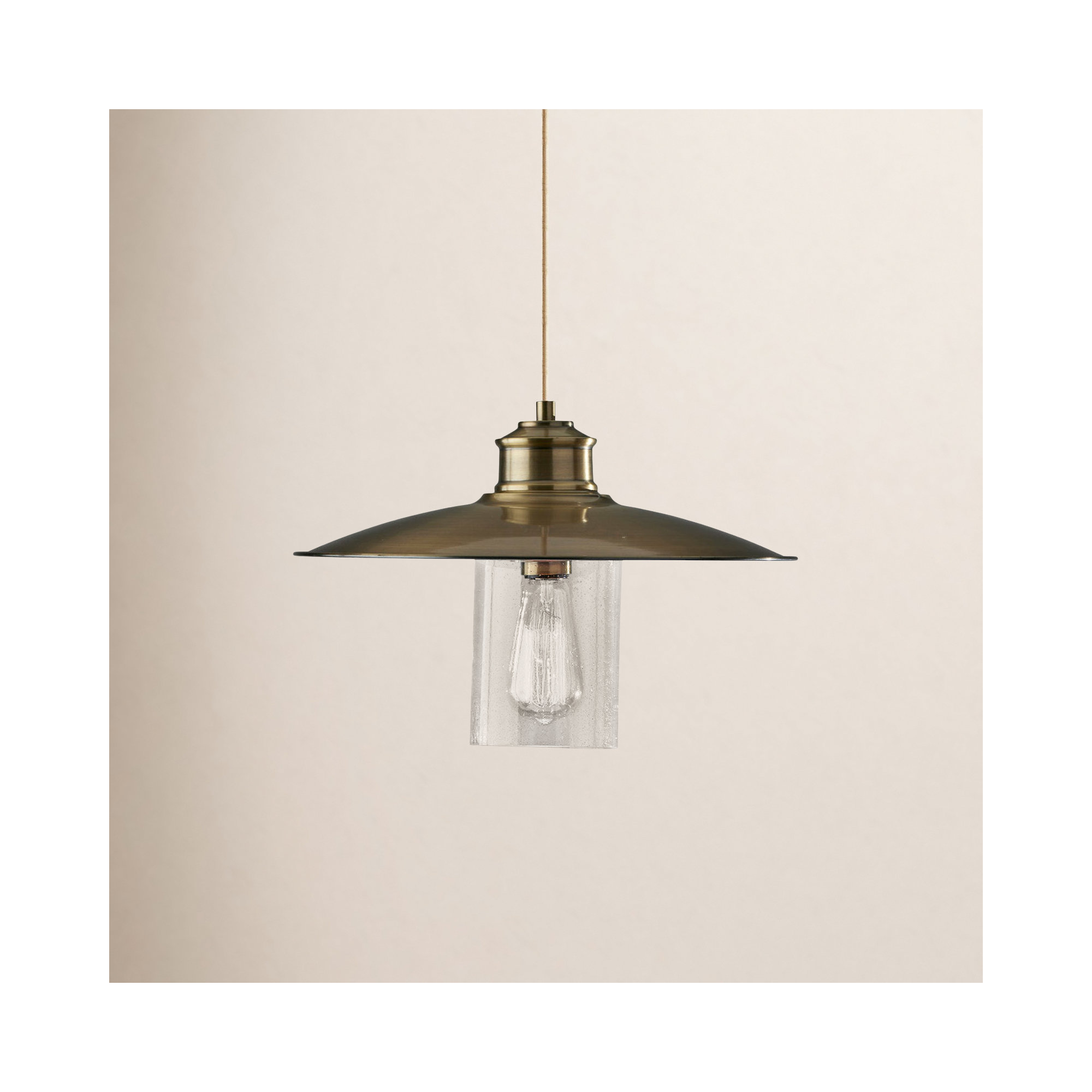 Single Light Glass Pendant
