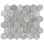 Flo 2" Hex Grey 11-1/8" x 12-5/8" Porcelain Mosaic Floor and Wall Tile