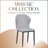 Steves Upholstered Dining Chair with Metal Iron Frame – Modern Curved Back Side Chair in Single or Set of 2-268773922-310722215