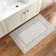 Grey/Beige Oriental Floral Machine Washable Area Rug with Non-Slip Backing