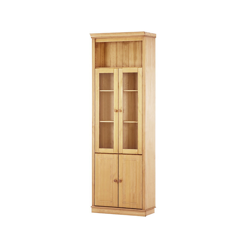 Delbis 223cm H x 74cm W Library Bookcase Bookcase