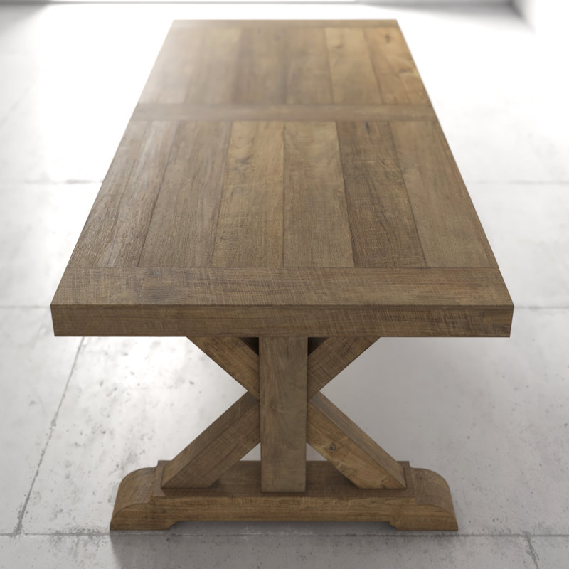 Cerna Pine Solid Wood Dining Table, Natural