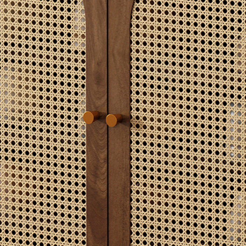 Rangement à chaussures en bois manufacturé noyer