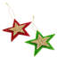 4.3'' Fabric Astrology & Stars Holiday Shaped Ornament