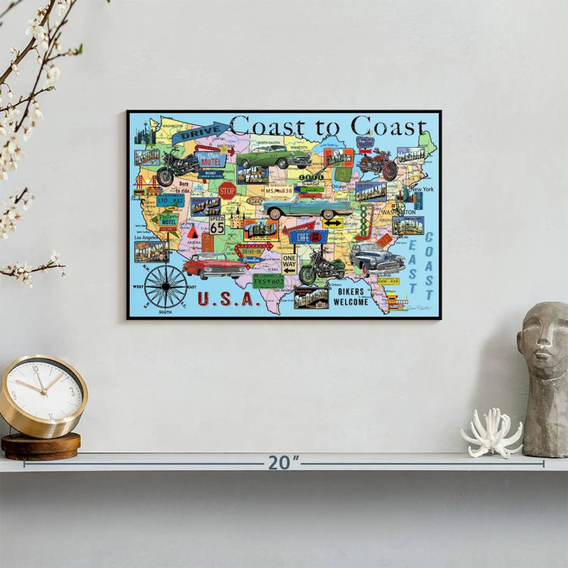 Coast To Coast V, 8" H x 12" W
