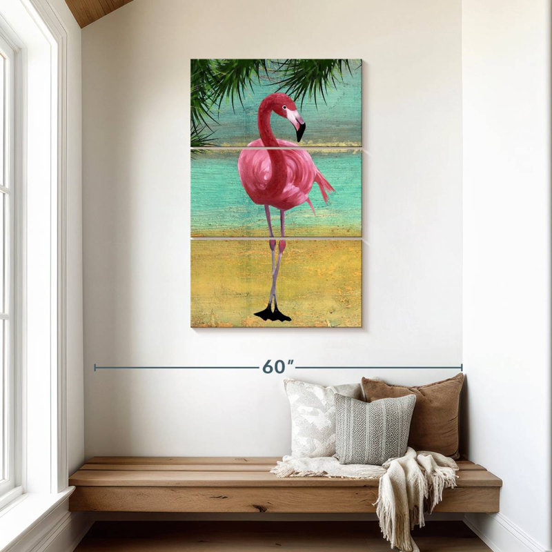 Brampt Flamingo Frame I, 45" H x 28" W