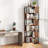 6-Tier Industrial Corner Bookcase