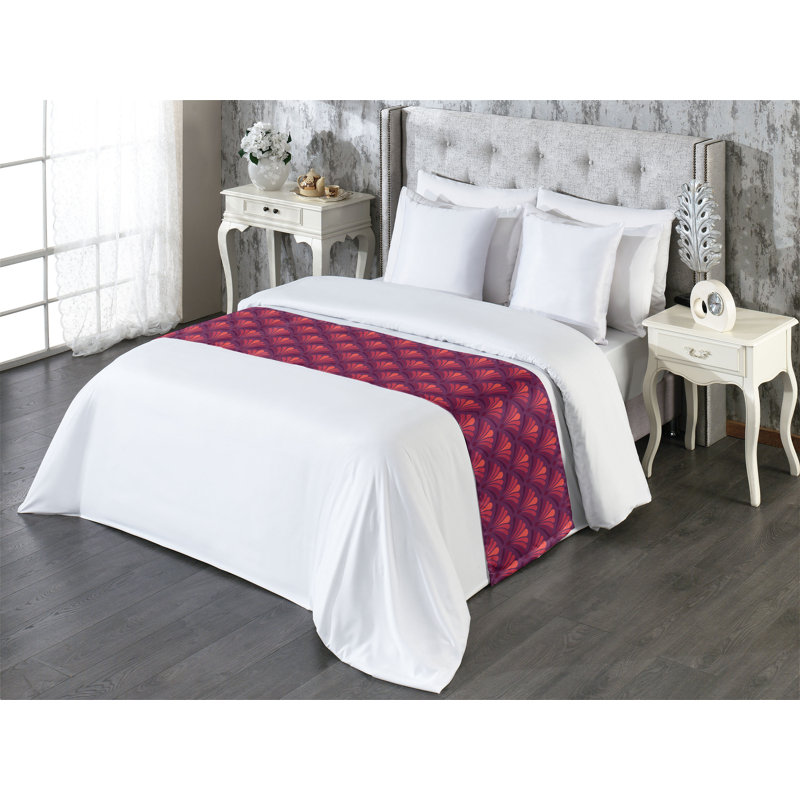 Foulard de lit Ambesonne Art Deco Nostalgic Shell, Très grand lit