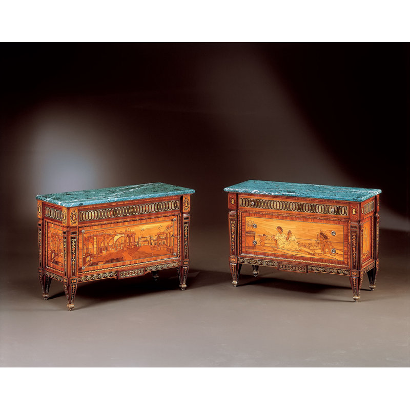 Maggiolini 52" Wide 3 Drawer Sideboard