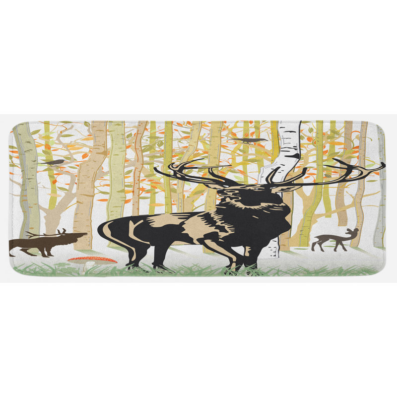 Tapis de cuisine antlers