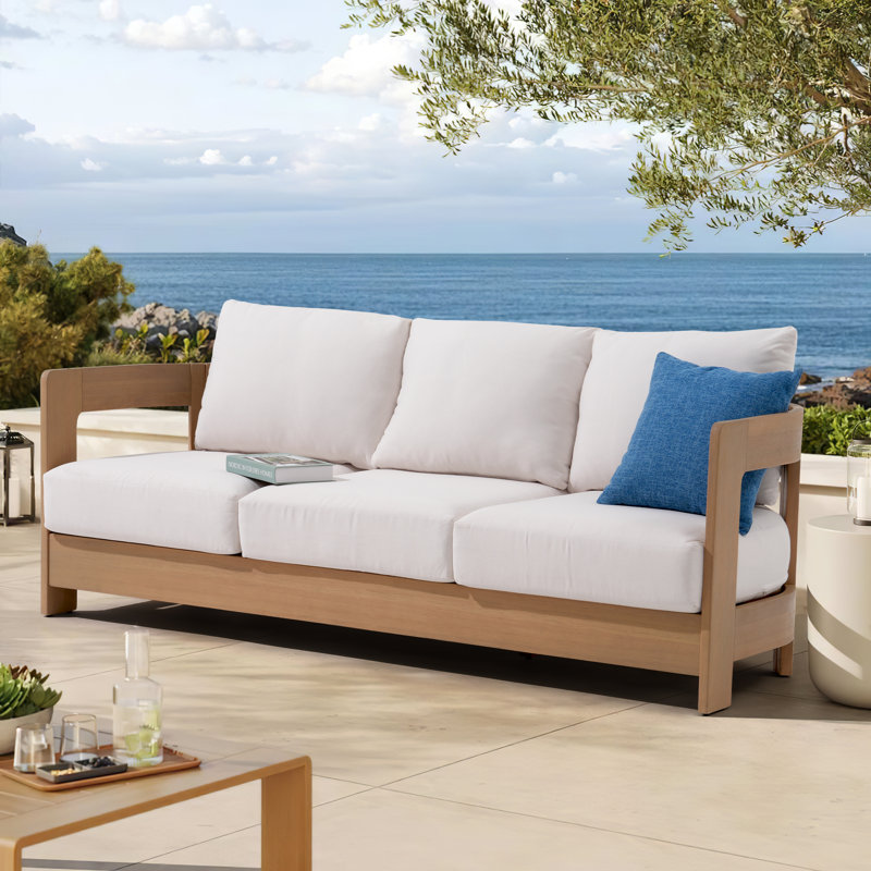 Canapé d'extérieur 77 "Frances Eucalyptus, Blanc