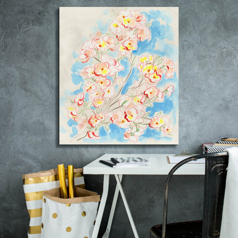 Toile épique Graffiti «Simple Branch S Croquis 2» par June Erica Vess, 26 po x 30 po, H 30 po x l 26 po