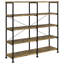 Fallon Analiese 4-Shelf Industrial Etagere Bookcase-30973125