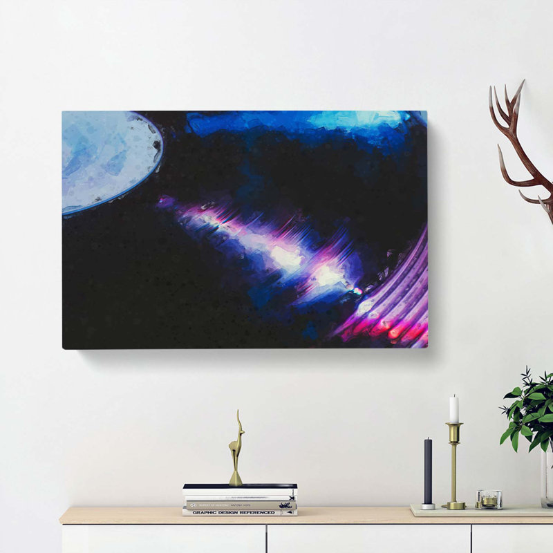 Vinyl Record Spin In Abstract - Wrapped Canvas Print, 50cm H x 76cm W x 3cm D