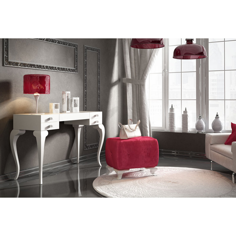 Ensemble coiffeuse avec miroir Kirkwood, Mat
