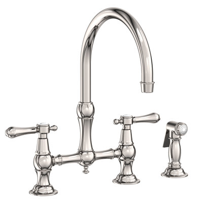 Chesterfield Kitchen Bridge Faucet with Side Spray