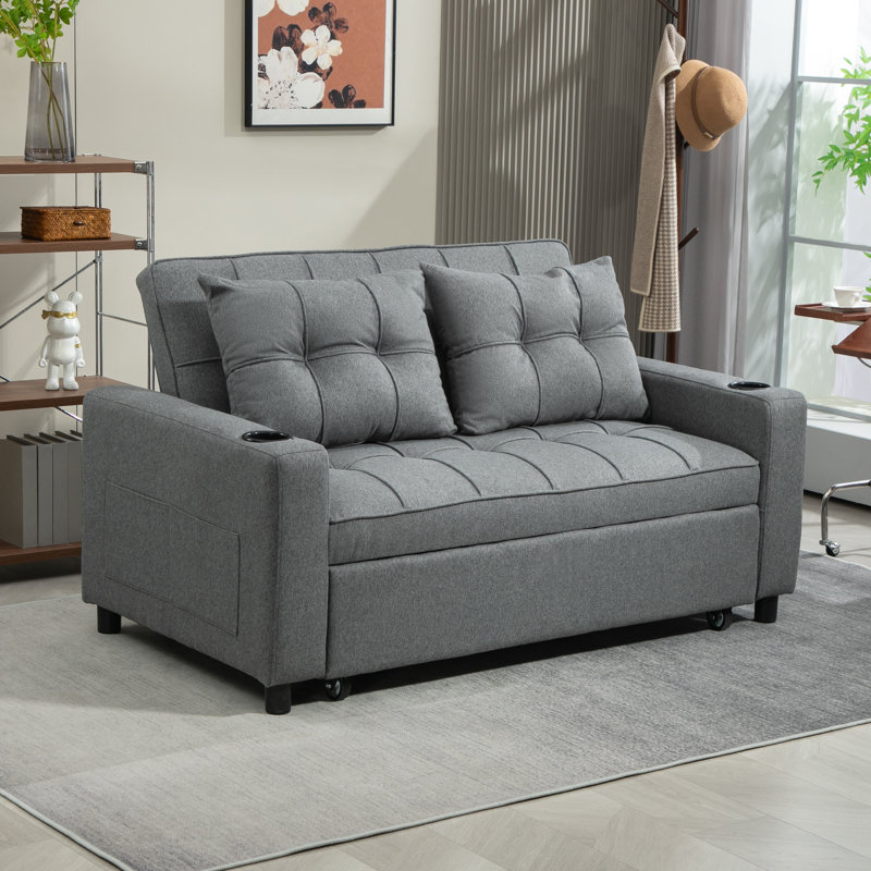 Sherrey 2 Seater Sofa Bed, Grey