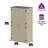 4 ft.W X 6.8 ft.H Outdoor Storage Unit with Shelving-109766502-130382659