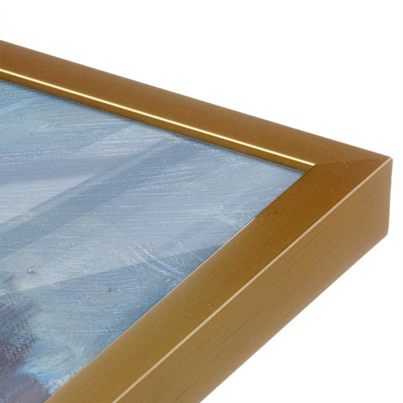 Valley Snowfall by Carson Overstreet Art Print, 12" H x 16" W, Gold