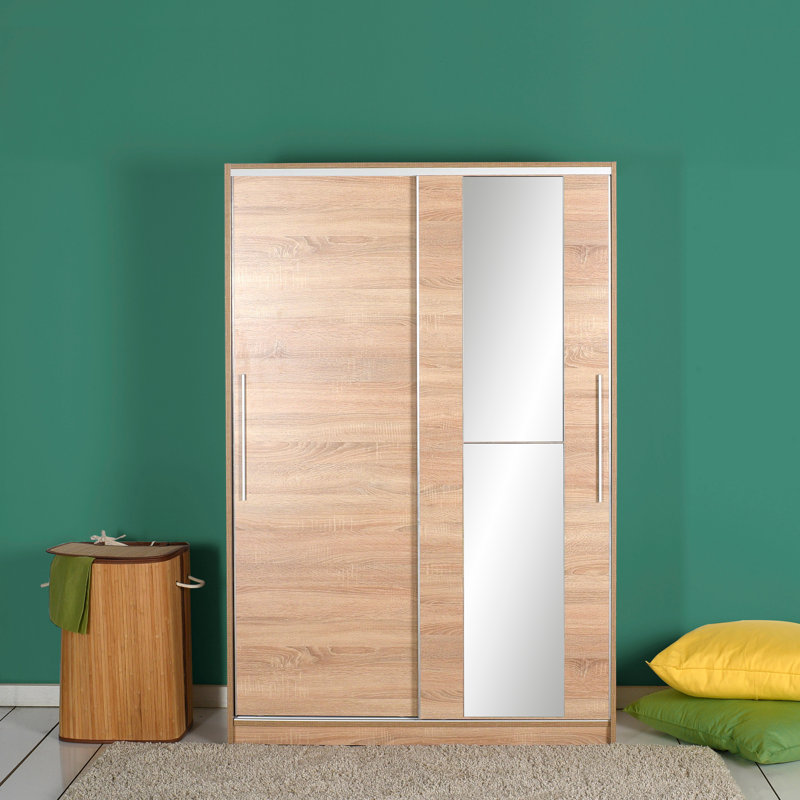 Gerling 2 Door Manufactured Wood Wardrobe, 120cm H x 187cm W x 40cm D