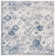 Harty Oriental White/Royal Blue Area Rug