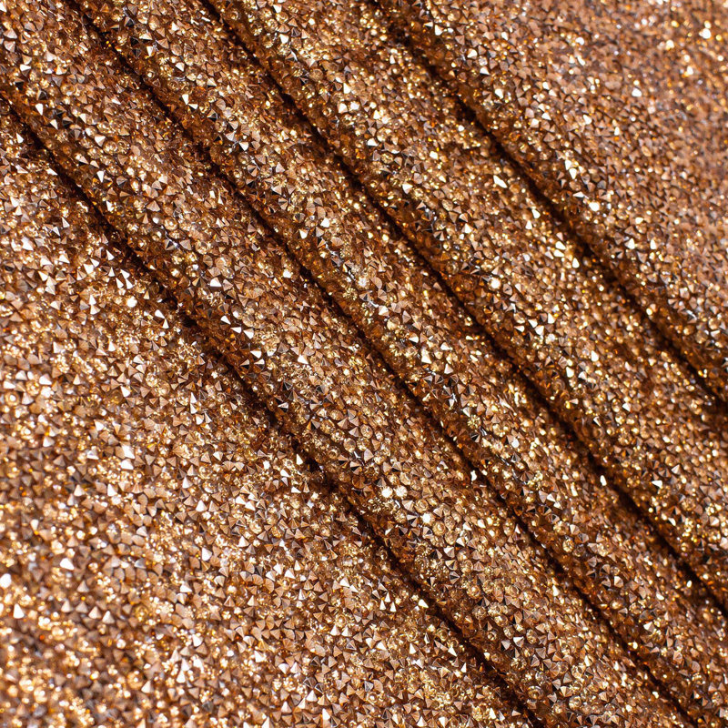 Sparkles Home Luminous Table Runner | Rhinestones | Non-Slip Backing | Multiple Sizes Available, 36" x 13", Copper